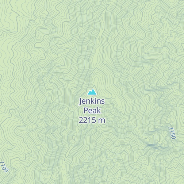 Map of Jenkins Peak