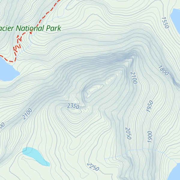 Map of Pyramid Peak