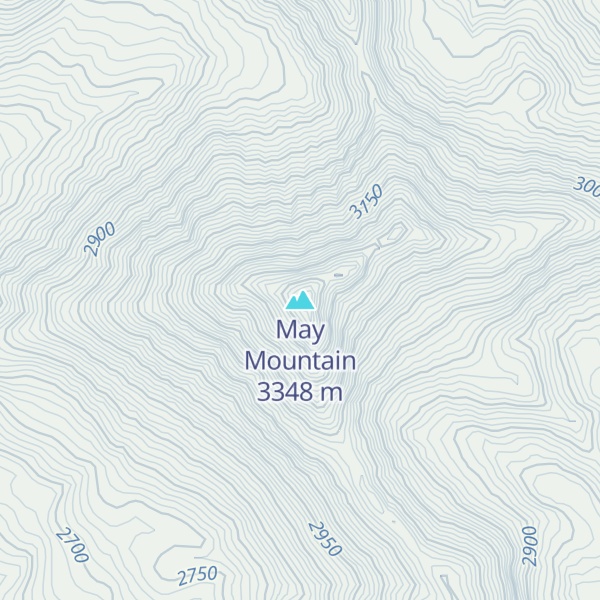 Map of May Mountain