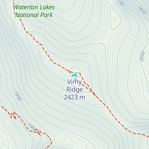 Map of Vimy Ridge