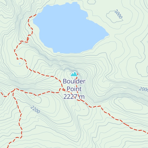 Map of Boulder Point