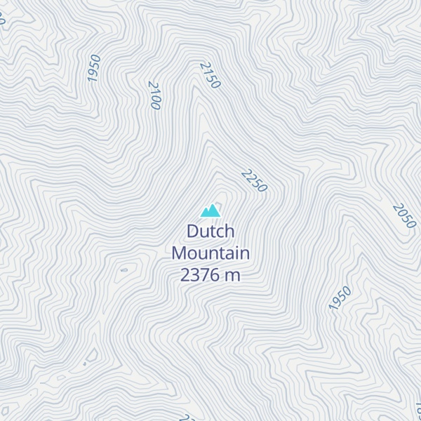 Map of Dutch Mountain