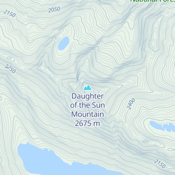 Map of Daughter of the Sun Mountain