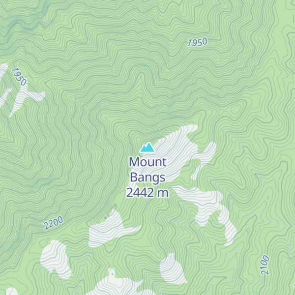 Map of Mount Bangs