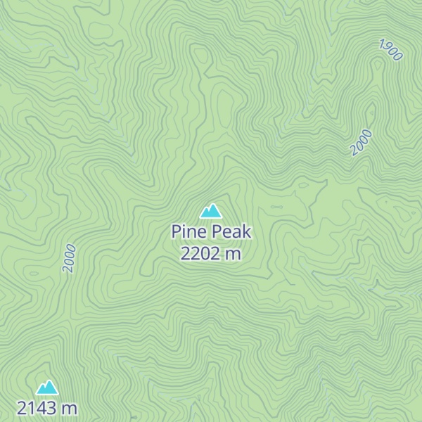 Map of Pine Peak