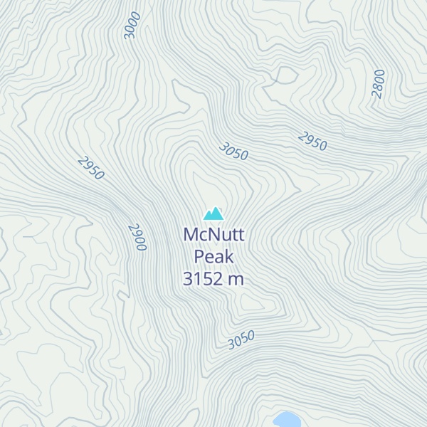 Map of McNutt Peak