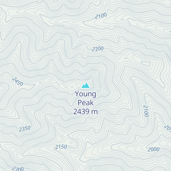 Map of Young Peak