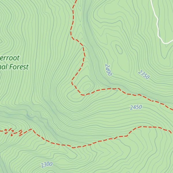 Map of Palisade Mountain