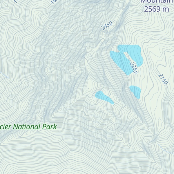 Map of Mount Vaught