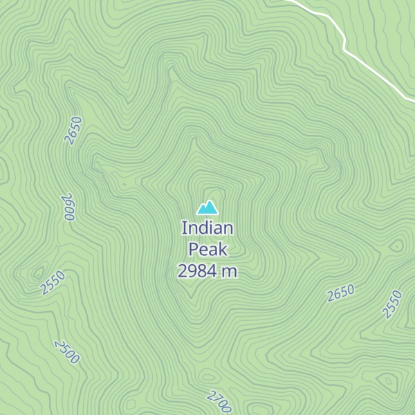 Map of Indian Peak