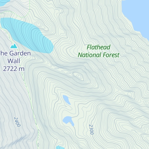 Map of Mount Shoemaker