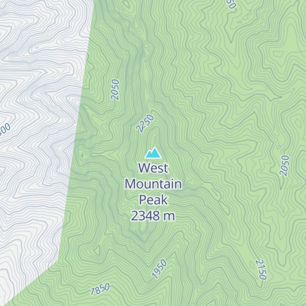 Map of West Mountain Peak