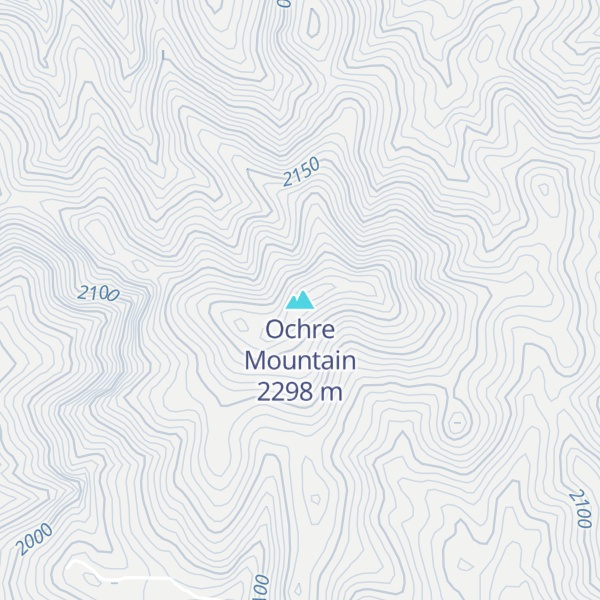 Map of Ochre Mountain