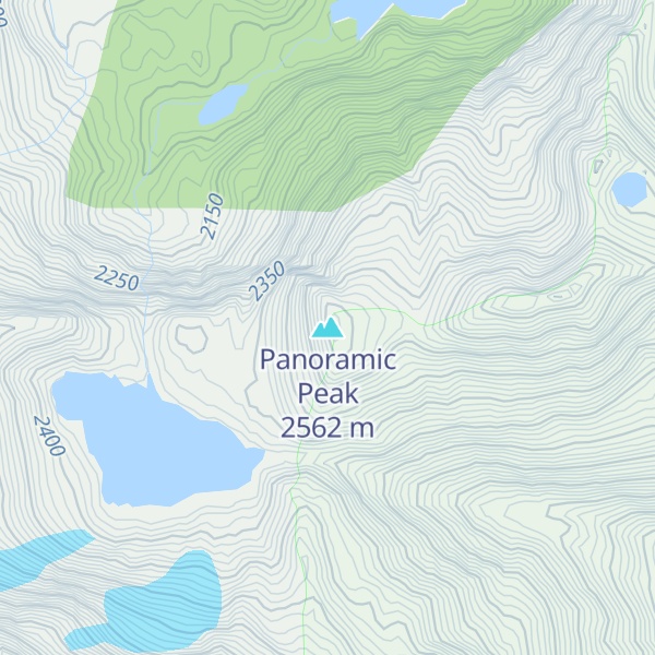 Map of Panoramic Peak