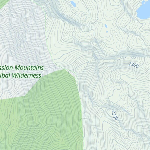Map of Weisner Peak
