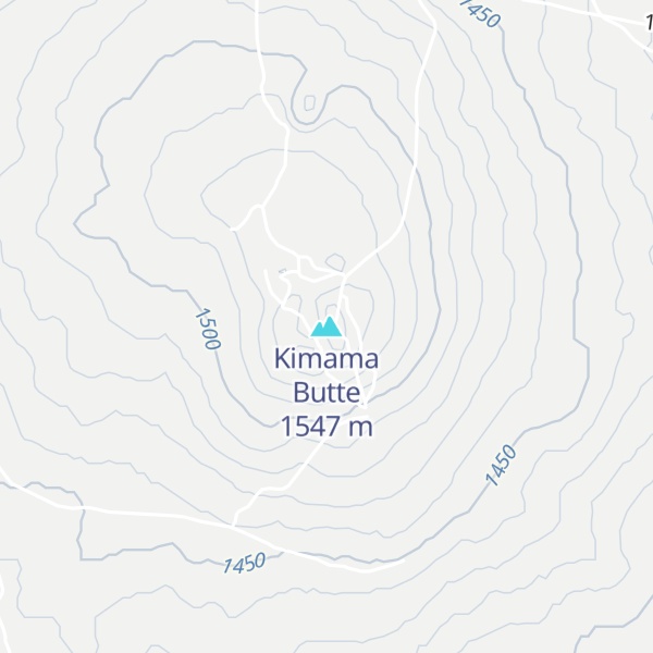 Map of Kimama Butte