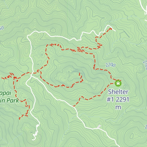 Map of Aspen Peak