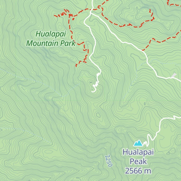Map of Hayden Peak