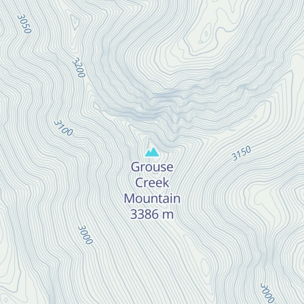 Map of Grouse Creek Mountain