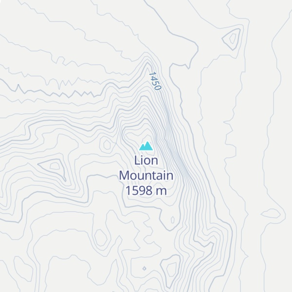 Map of Lion Mountain