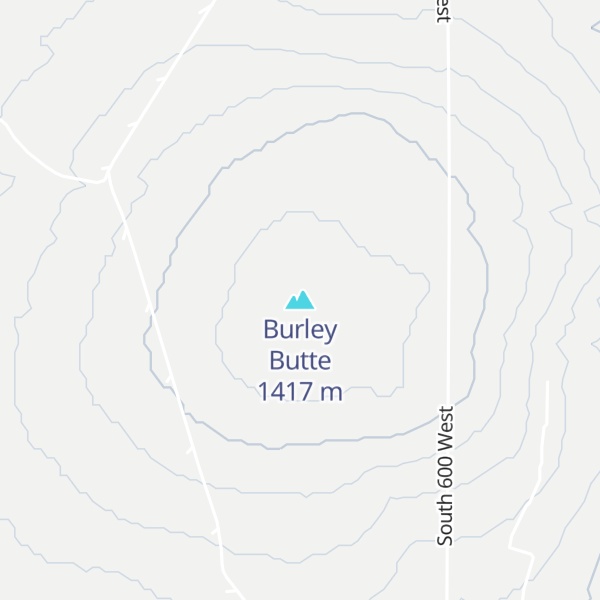 Map of Burley Butte