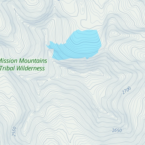 Map of McDonald Peak