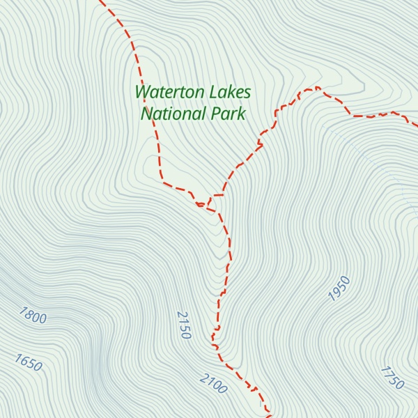 Map of Mount Crandell