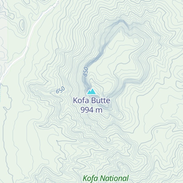 Map of Kofa Butte