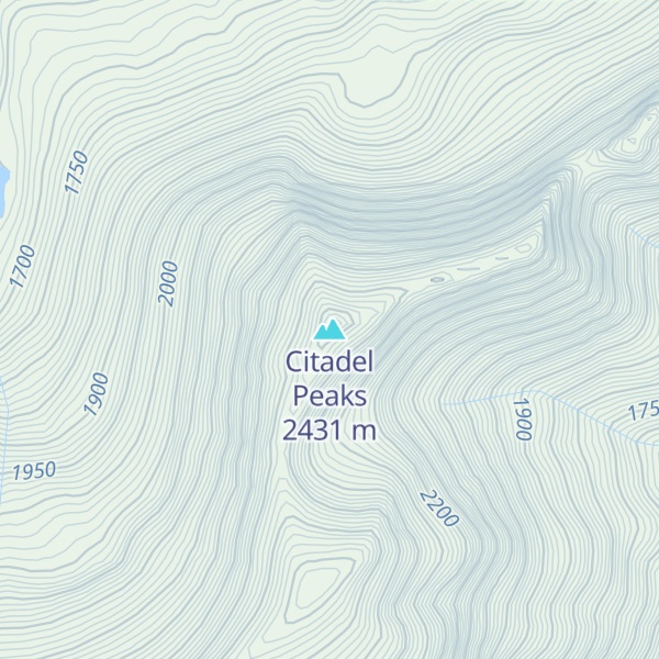 Map of Citadel Peaks
