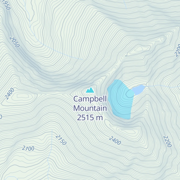 Map of Campbell Mountain