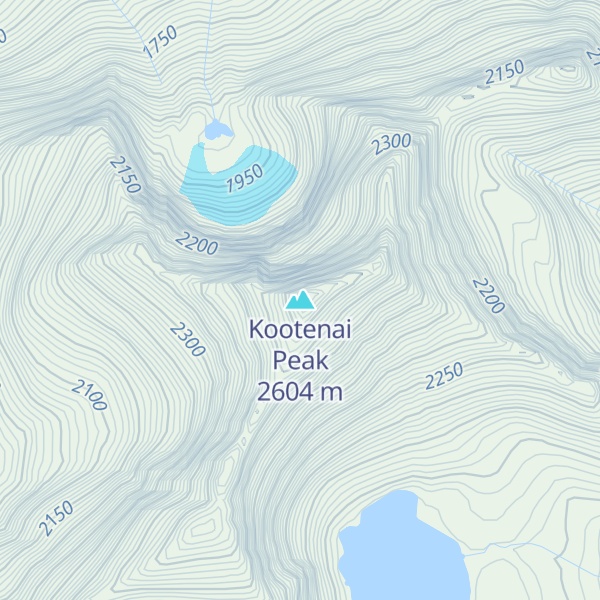 Map of Kootenai Peak