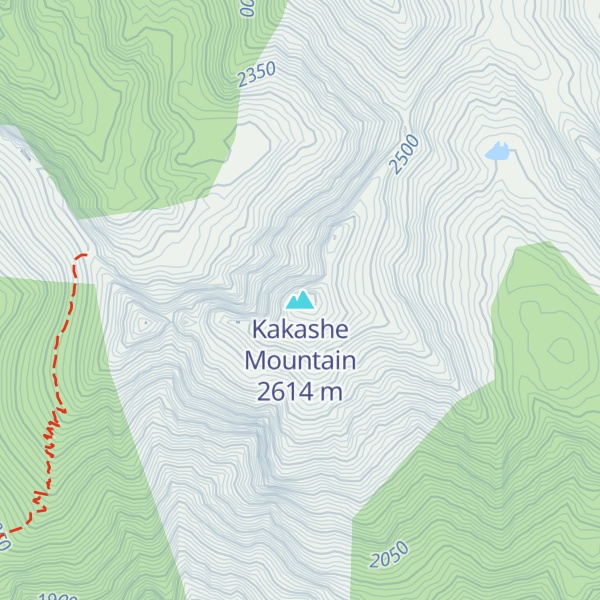 Map of Kakashe Mountain