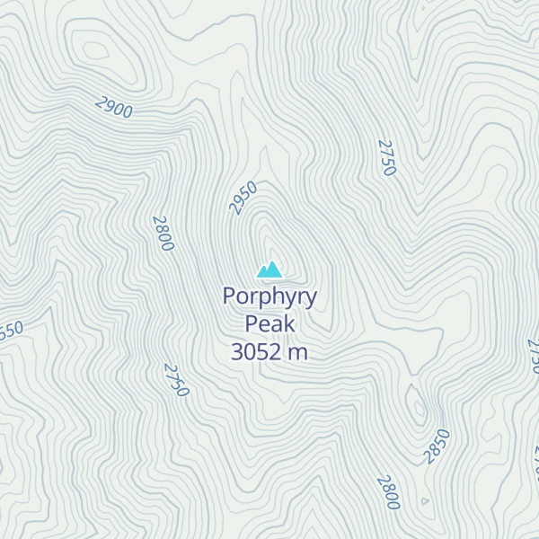 Map of Porphyry Peak