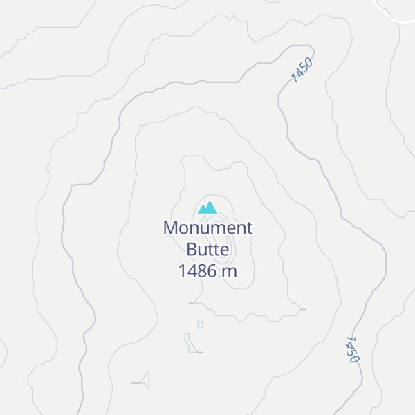 Map of Monument Butte