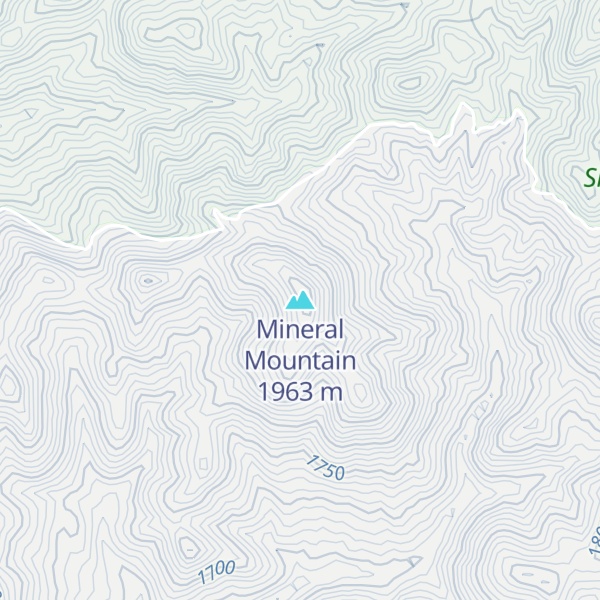 Map of Mineral Mountain