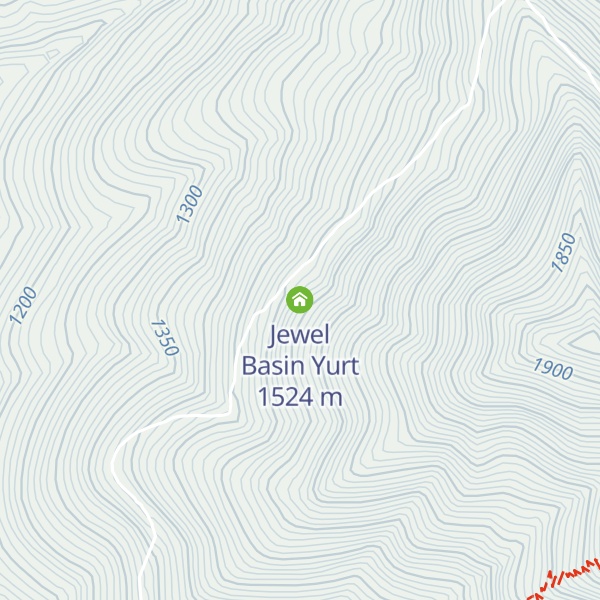 Map of Jewel Basin Yurt