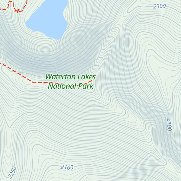 Map of Mount Alderson