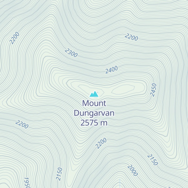 Map of Mount Dungarvan