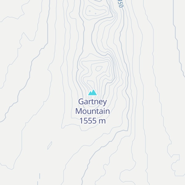 Map of Gartney Mountain