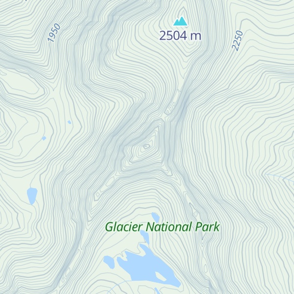 Map of Anaconda Peak
