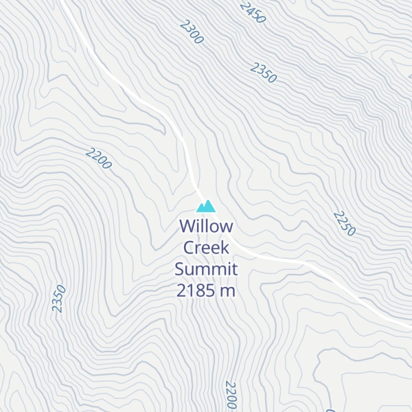 Map of Willow Creek Summit