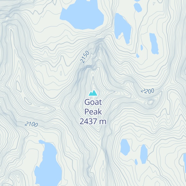 Map of Goat Peak