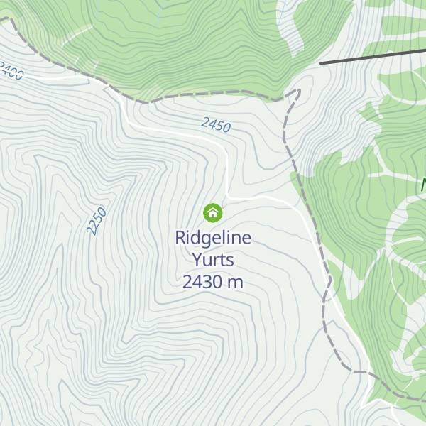 Map of Ridgeline Yurts