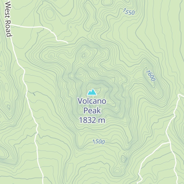 Map of Volcano Peak