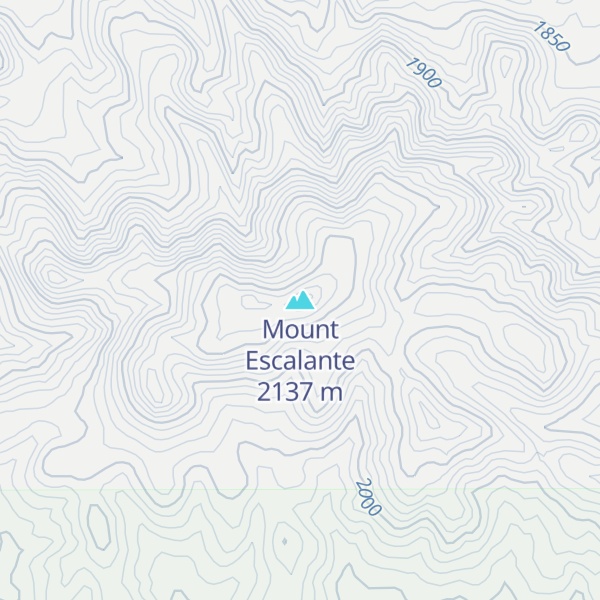 Map of Mount Escalante