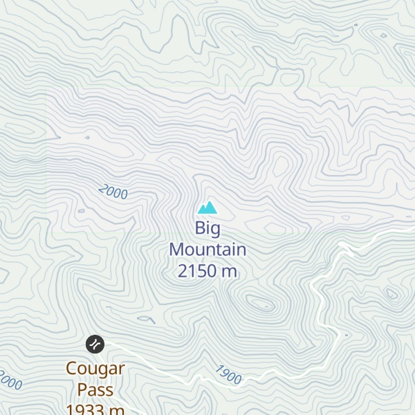 Map of Big Mountain