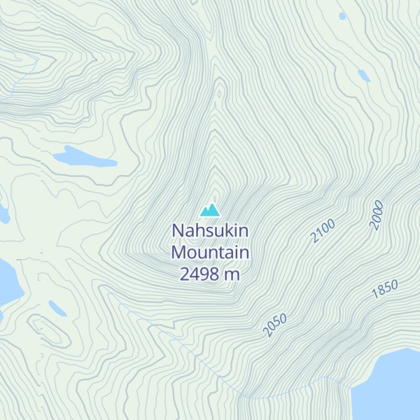 Map of Nahsukin Mountain