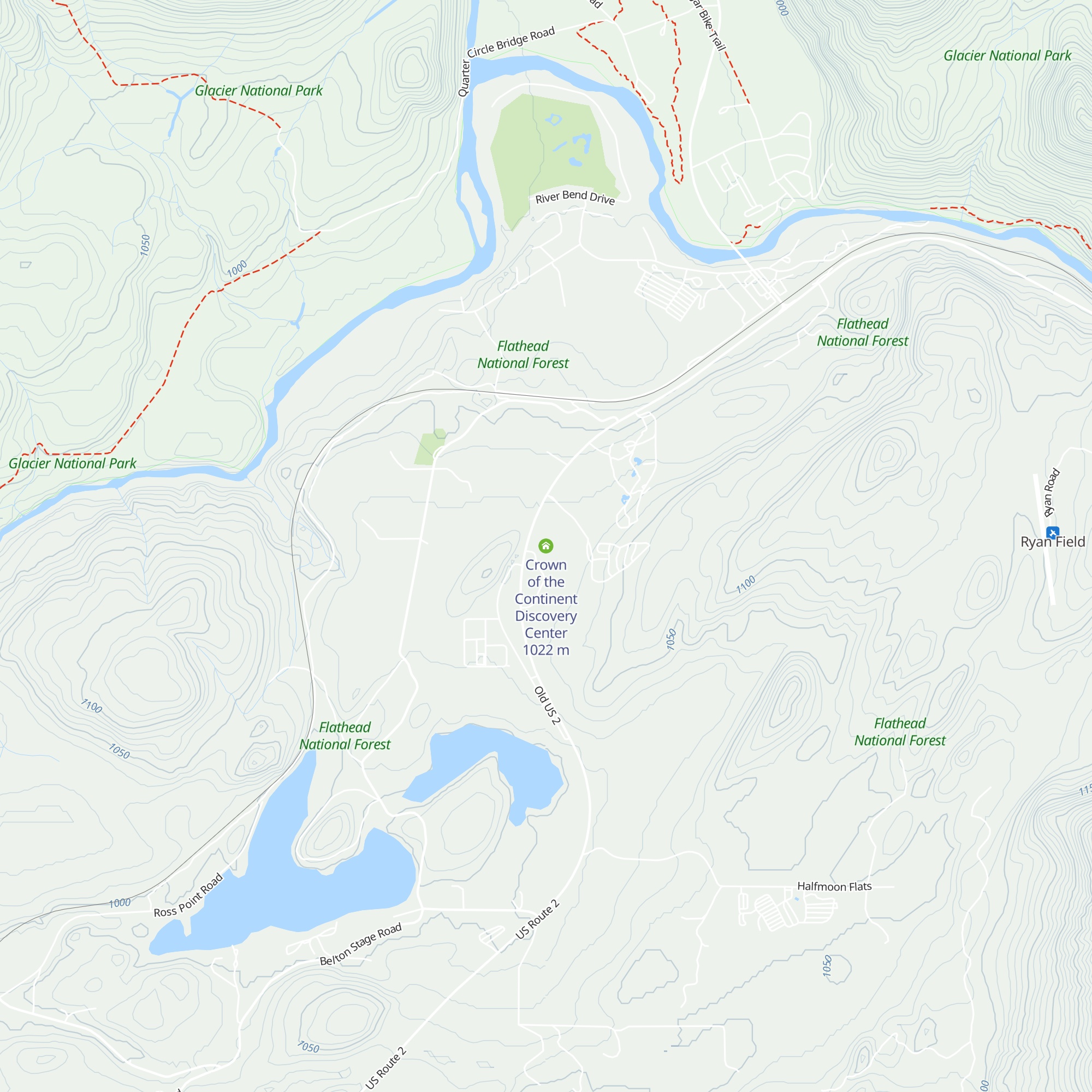 Crown of the Continent Discovery Center map