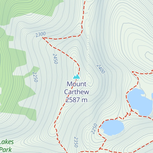 Map of Mount Carthew