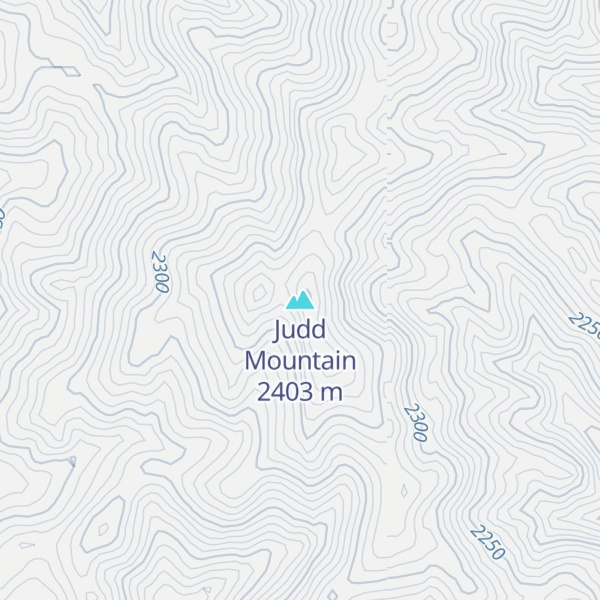 Map of Judd Mountain